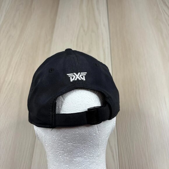 PXG Mens Black Classic Logo Embroidered Adjustable Breathable Golf Hat One Size - Picture 5 of 8